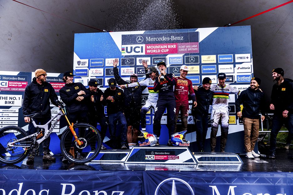 Sur le podium