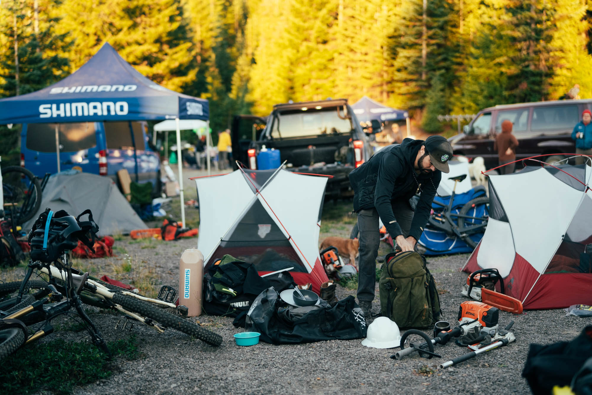 Transcascadia mountain bike trail work party 