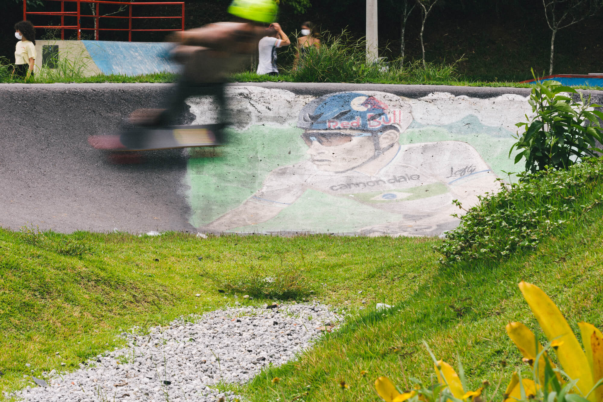 Pump track riding in Brazil 