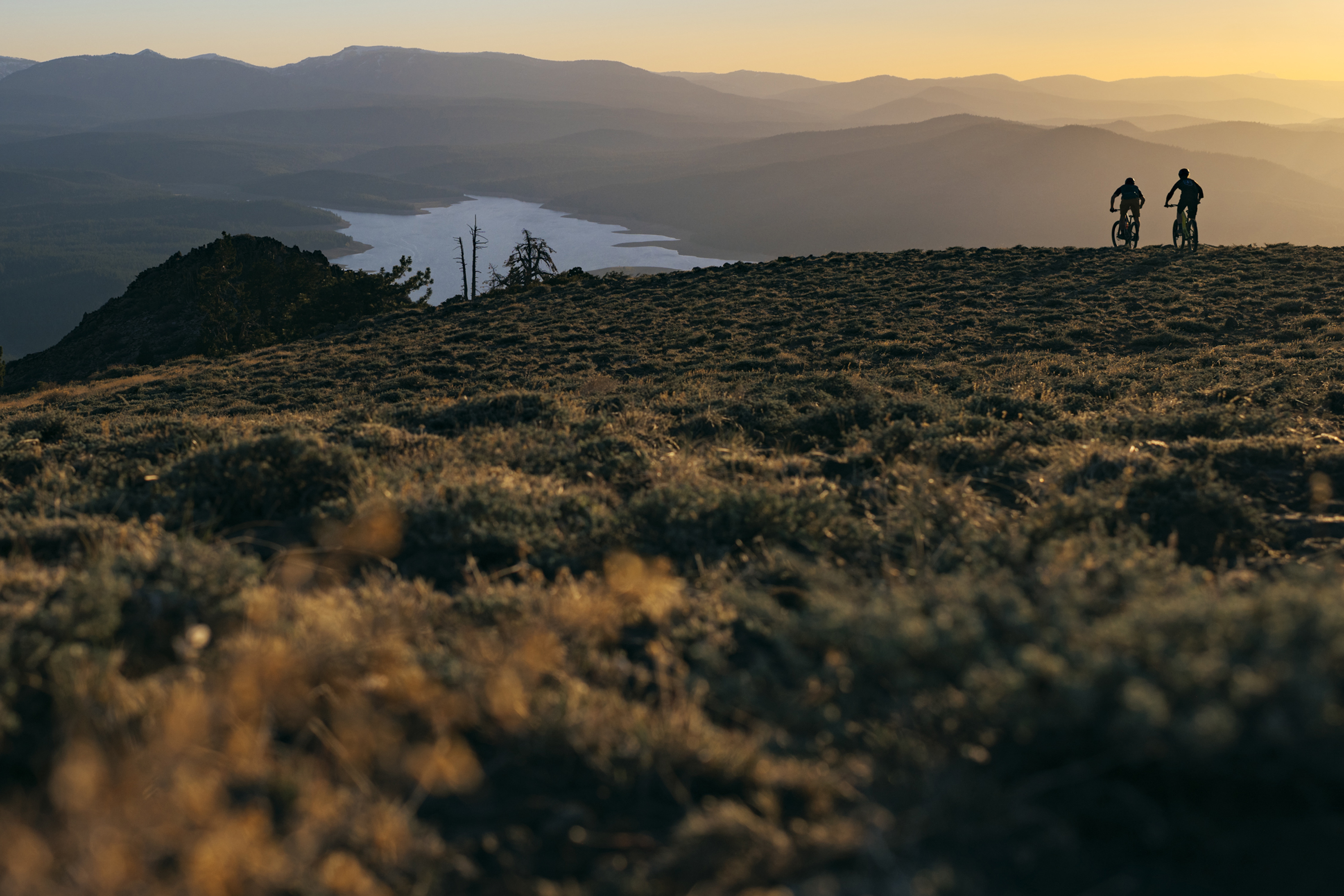 Riding EMTB's off into the sunset