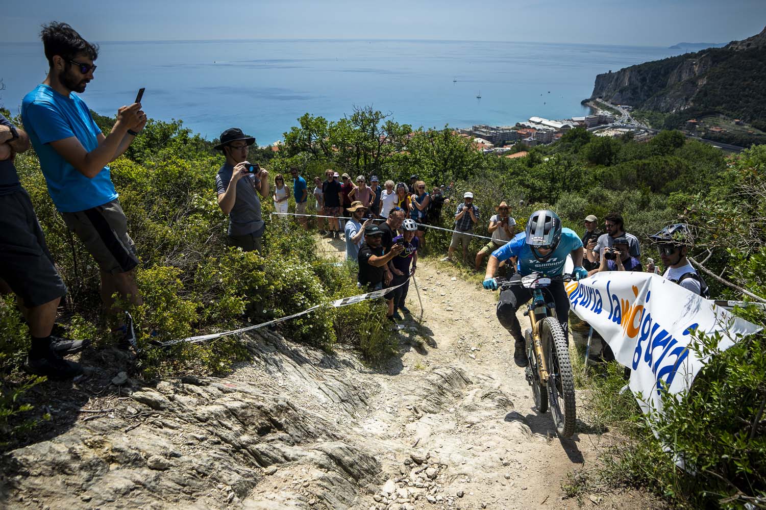 Yeti Shimano EP Racing E-Enduro race team at Enduro World Cup